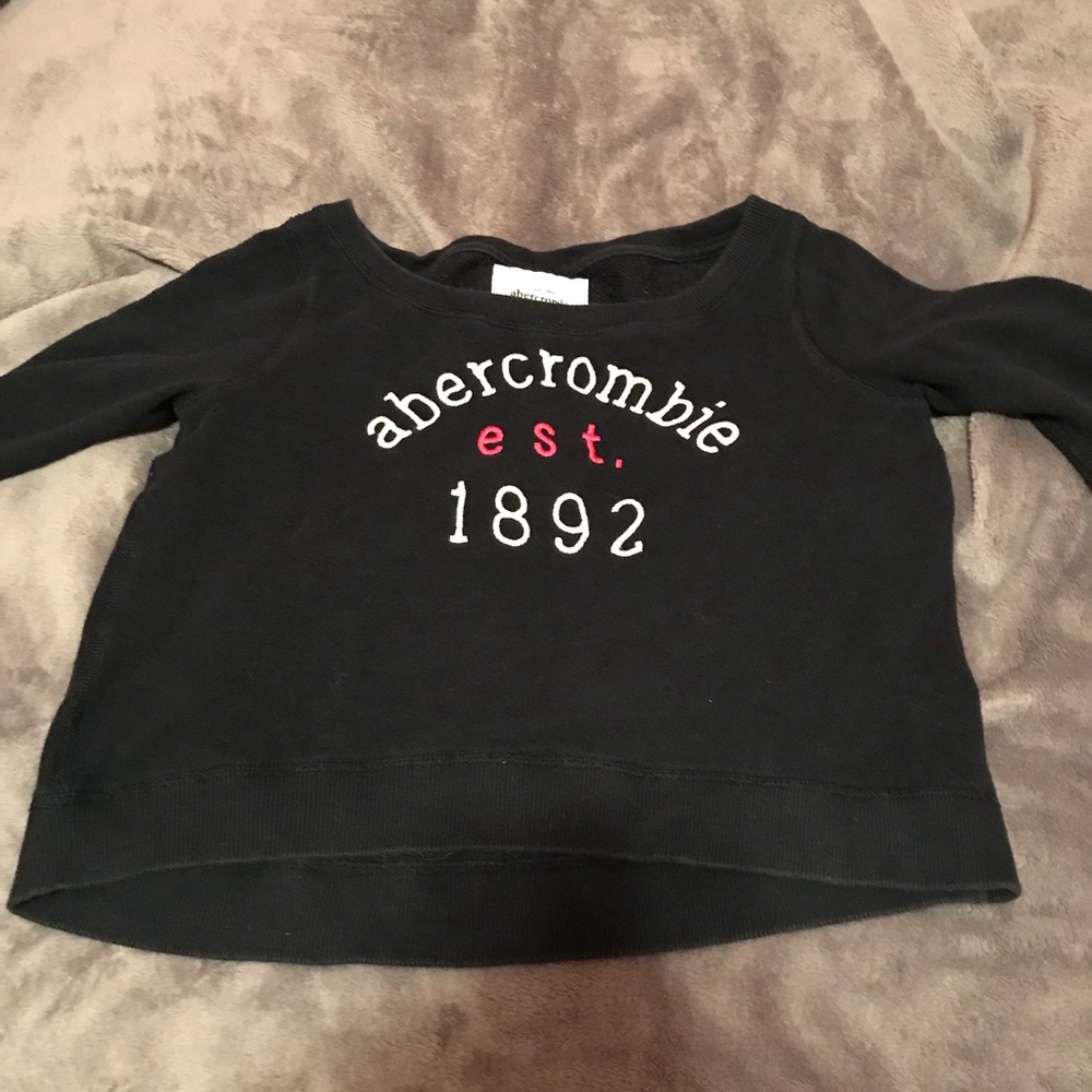 An Abercrombie sweatshirt.